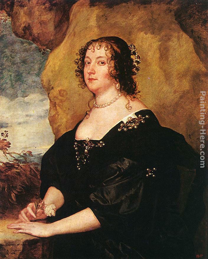 Diana Cecil, Countess of Oxford painting - Sir Antony van Dyck Diana Cecil, Countess of Oxford art painting